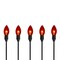 Northlight 8.75 ft. Wire Orange C9 Bulb Halloween Pathway Markers, Black - Set of 10